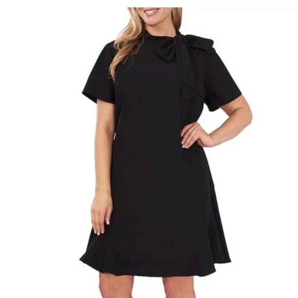 CeCe Black Midi Dress